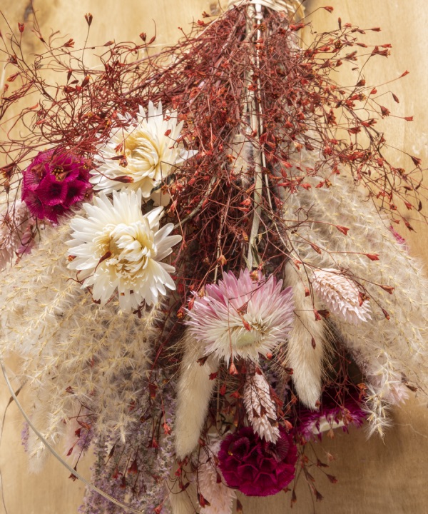 Kytica zo sušených kvetov Lovin You detail